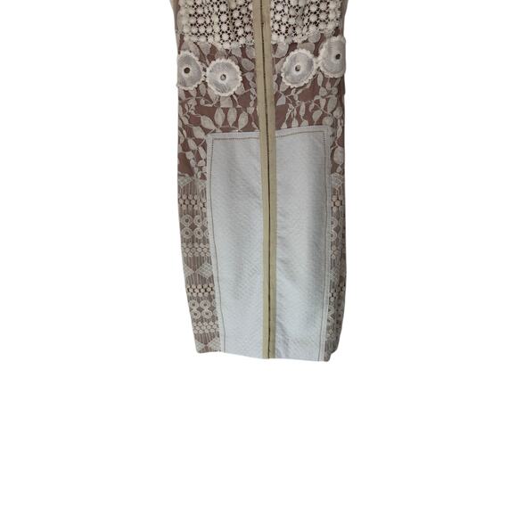 Beguile by Byron Lars White Giupure Lace Cocktail Carissima Sheath Dress Size 2 - Picture 4 of 14